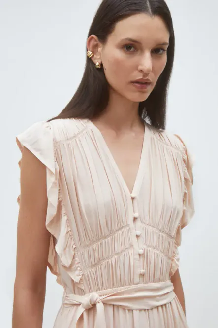 Hovedbilde Coraly Midi Dress Nude Suncoo Paris