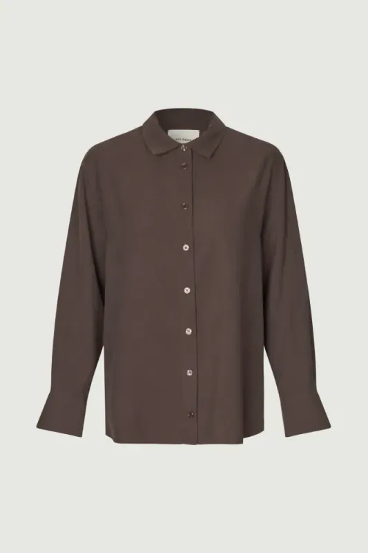 Ally Shirt Espresso Brown Six Ámes