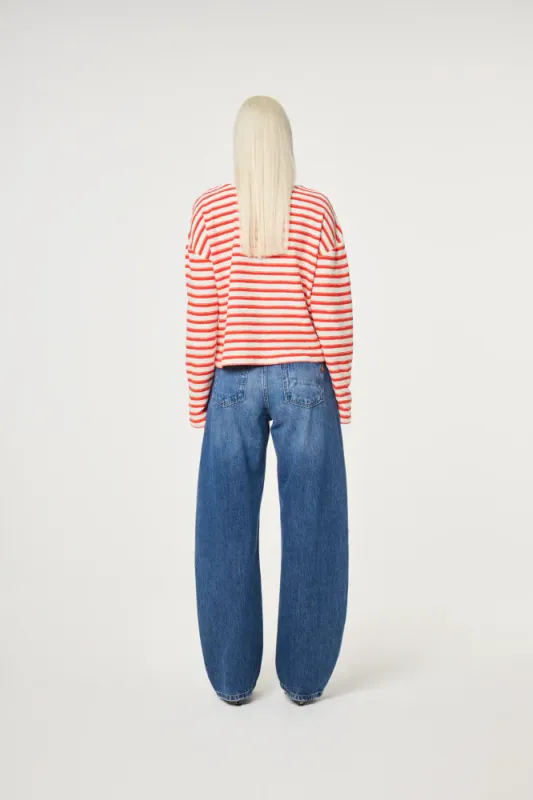Celina Top Cozy White / Tangerine Tango Fabienne Chapot