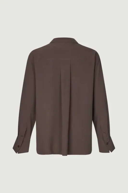 Ally Shirt Espresso Brown Six Ámes
