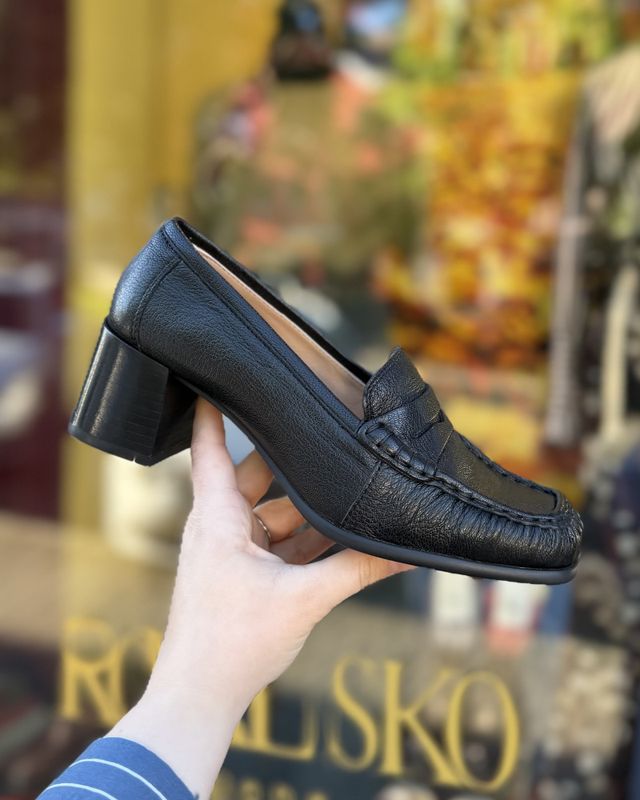 Leavit Loafer Med Hæl Black Unisa