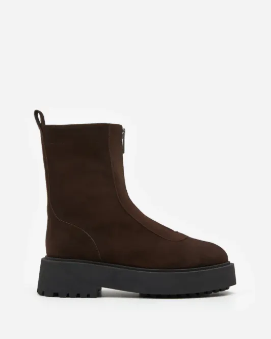 Hovedbilde Alma Suede Brown Boots Flattered 