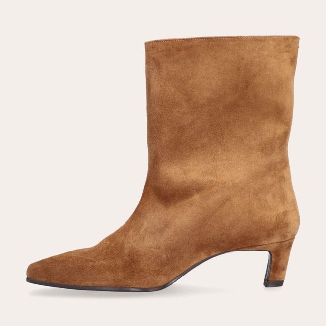 Hovedbilde B1320 Tabac Babysilk Suede Booties Billi Bi