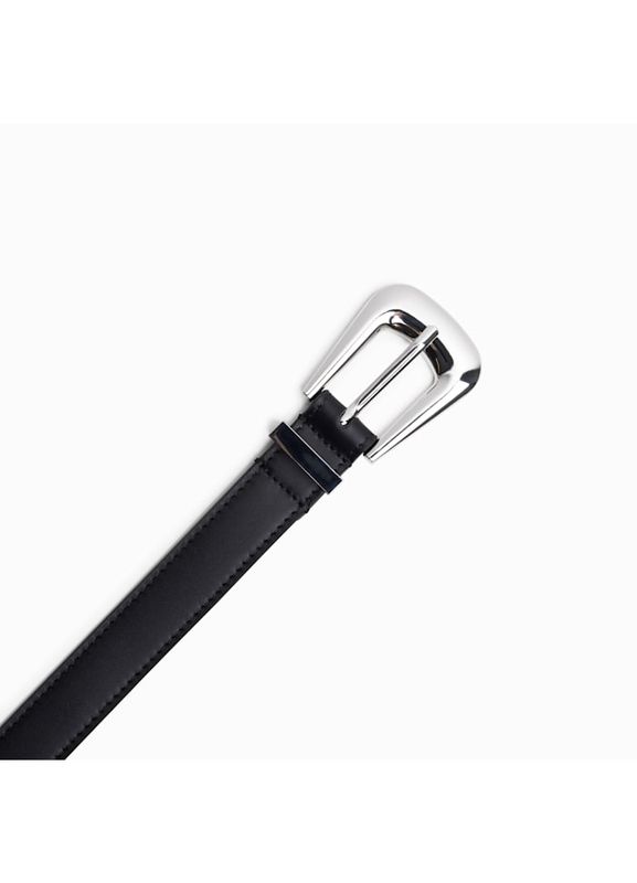 Glam Western Belt Black Leather Jim Rickey 