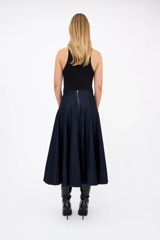 TRW-Ana Skirt Denim Blue Tomorrow