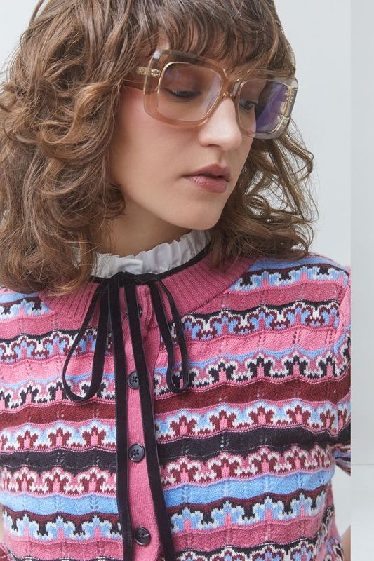 Gilet Gemoni Cardigan Rose Suncoo Paris