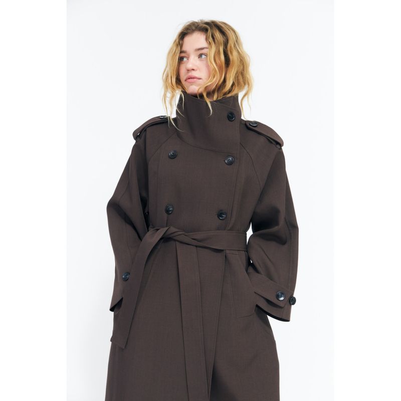 Leonoracras Trenchcoat Dark Brown Cras