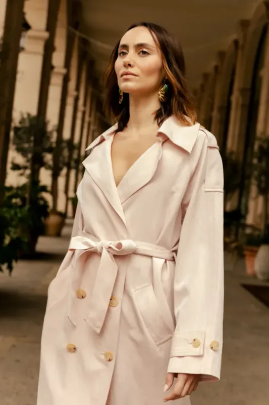 Spriicras Trench Coat Orchild Pink Cras