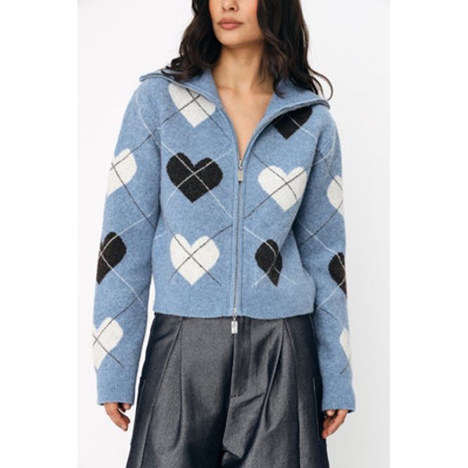 Hovedbilde Siricras Cardigan Blue Hearts Cras
