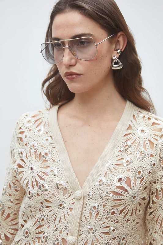 Veste Dario Beige Cardigan Suncoo Paris