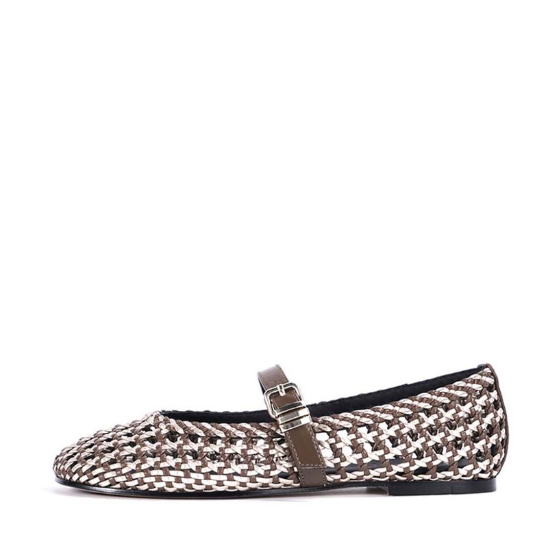 2037 Woven Bruciato/Platino Mary-Jane Laura Bellariva