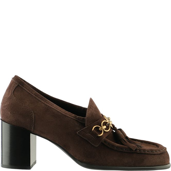 Hovedbilde 2-10 6512 Kimberly Loafer Med Hæl Chocplum Hogl