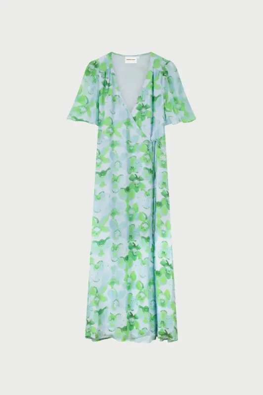 Denise Dress Light Blue/Green Fabienne Chapot