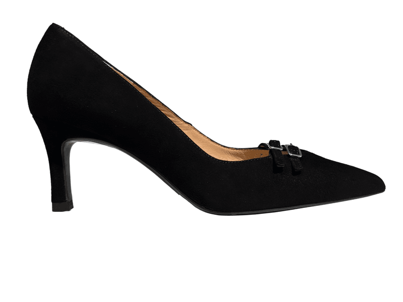 Lotina Pumps Black Semsket Skinn Unisa