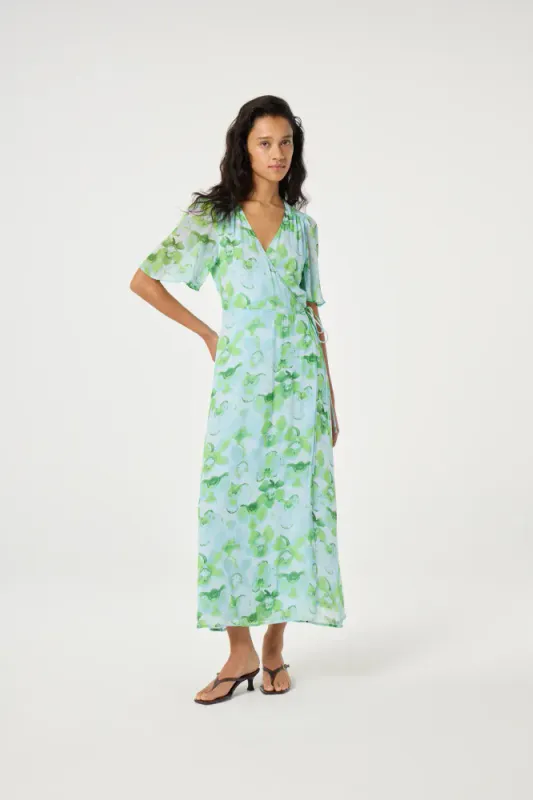 Denise Dress Light Blue/Green Fabienne Chapot