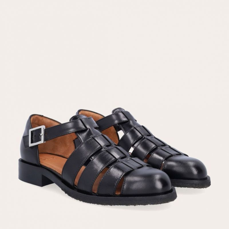 Billi Bi A6315 Fisherman Sandal Svart Skinn