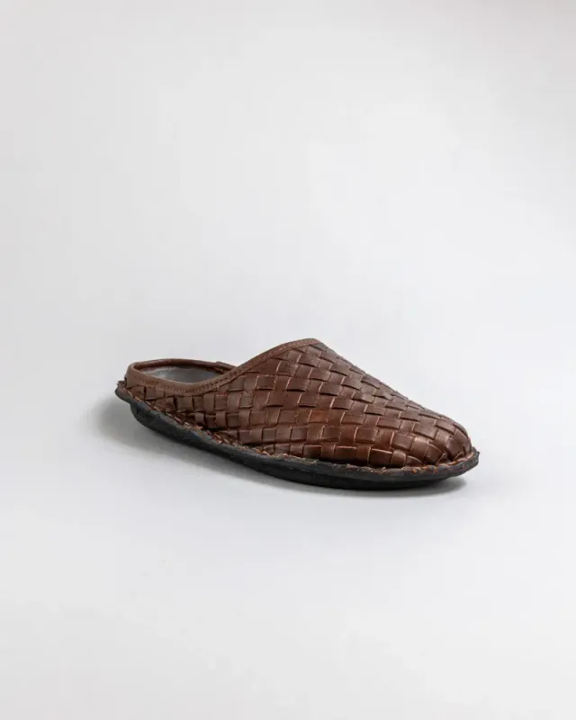Roma Woven Leather Cocoa Brown Viba