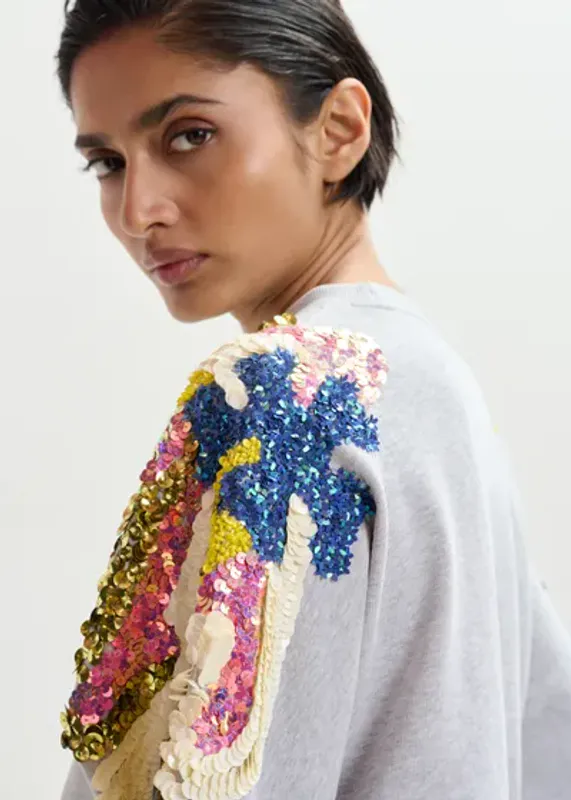 Jadda Embroidered Sweatshirt Essentiel Antwerp